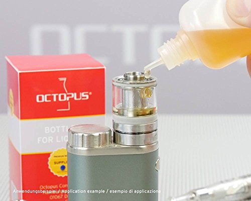 10 x 50 ml Liquidflaschen mit Trichter + Messbecher + Etiketten, z.B. für E-Liquids + E-Zigaretten, LDPE Plastikflaschen… – Bild 6