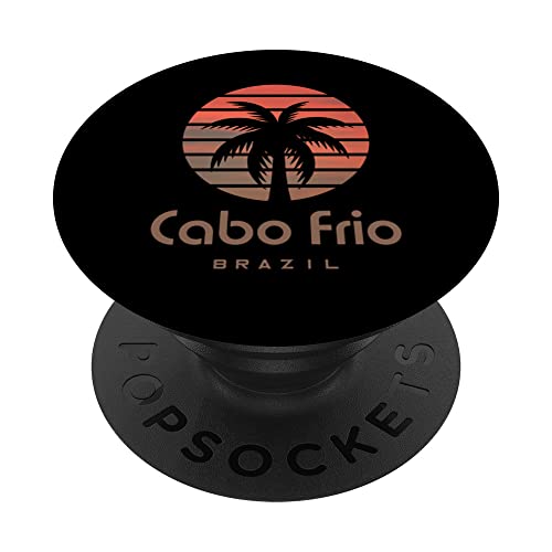 Cabo Frio Brazil PopSockets Swappable PopGrip, Black