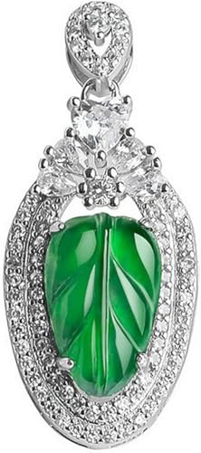 Pendentif en jadeite Yang Green et argent S925 le cadeau idéal pour femme