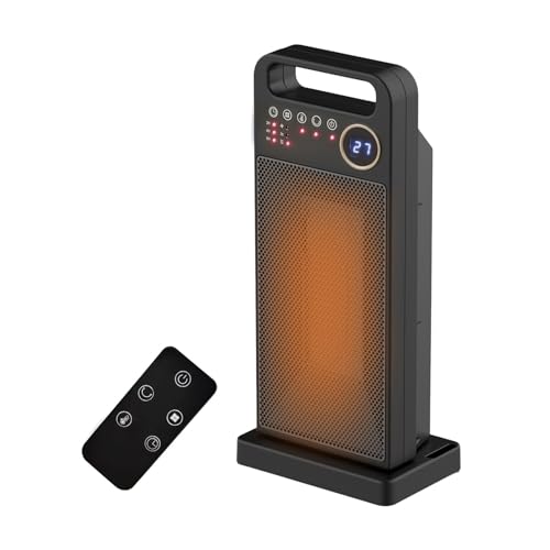 Calentador De Espacio Eléctrico Con Control Remoto, Protección Segura Contra Sobrecalentamiento, Calentador De Espacio, Calentador De Cerámica PTC FáCil De Usar