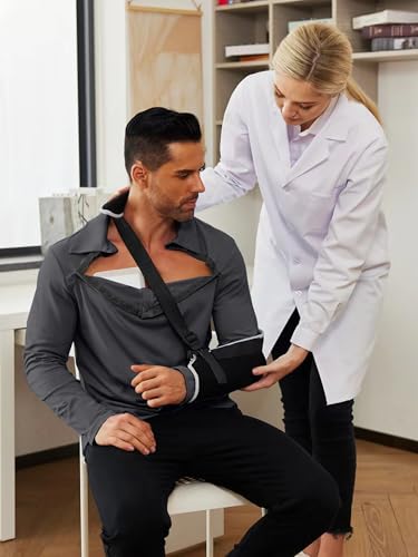 Deyeek Unisex Chemo Shirts for Port Access Post Shoulder Surgery Shirt Long Sleeve Tear Away Shirts2