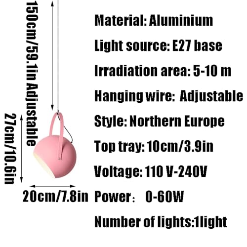 Suspension E27 en métal coulé style industriel design chic - 6