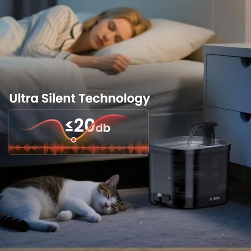 Image of Cat Water Fountain, Pet Drinking Dispenser