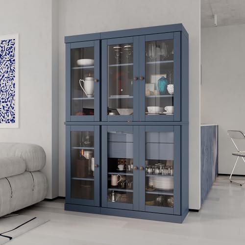 48.5" Solid Wood Pantry China Cabinet