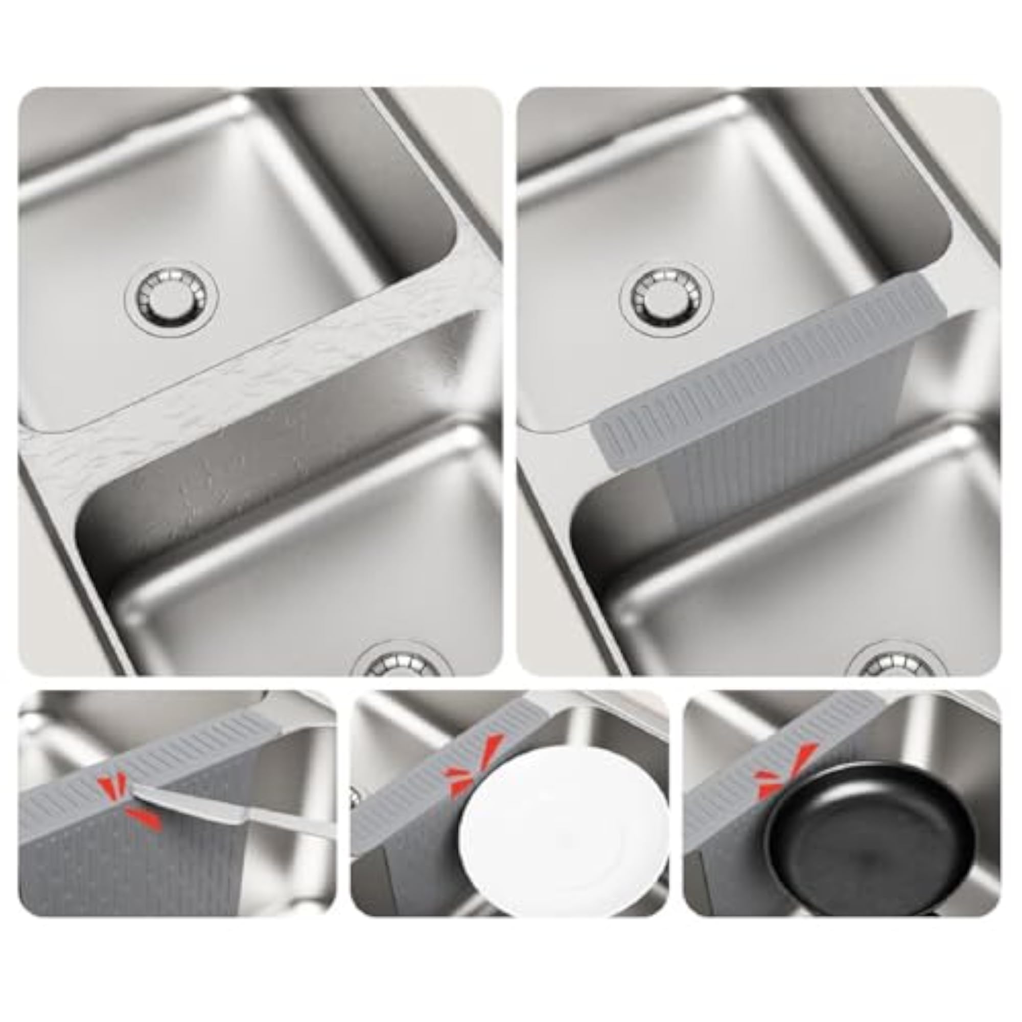 Kitchen Sink Saddle Protector Silicone Mat