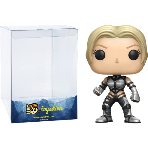 Nina Williams (Walmart Exc): P O P ! Games Vinyl Figurine Bundle With 1 Compatible 'Toysdiva' Graphic Protector (174-13033 - B)