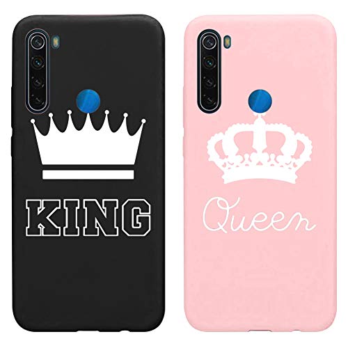 Yoedge Funda para Xiaomi Redmi Note 8 [2 Unidades], Silicona Mate Ultra Thin TPU Cubierta Transparente Movil Carcasa Antigolpes Delgado Protector...