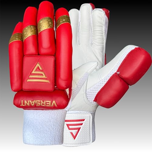 Image of VERSANT PRO DG Cricket Batting Gloves with PITTARD Palm (IPL Edition, Men Size, Right Handed)