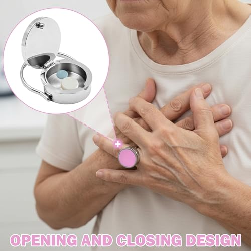 Anillo de brillo de labios con compartimento para retoque rápido de belleza 5