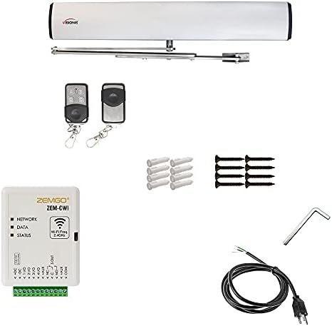 Zemgo FPC-8484 Smart Mobile WiFi Controller Access Control, Android + Apple App, Web Browser + Smartphone Remote Viewing, Electric Automatic Door Opener + Closer 440lbs Outswing Door + Built Receiver