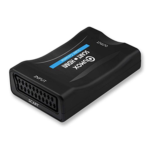 QUMOX 1080P Scart to HDMI MHL Converter Audio Video Adapter for HD TV DVD Sky Box