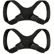 2PCS Adjustable Posture Corrector Back Brace for Women & Men - Grade Spinal with Upper/Lower Body Alignment, Posture Improvement, Daily & Gym Use, Comfort Fit Hand Wash Only 2PCS