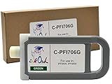 InkOwl Compatible Ink Cartridge Replacement for CANON PFI-706G (700ml, Green) for iPF8400, iPF9400 printers