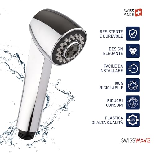 Ducha de cocina Style NDW grifo monomando con acabado cromado y caño giratorio 3