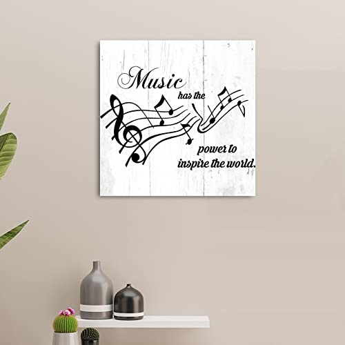 Déco rétro musique en bois pour chambre et salle de classe panneau suspendre