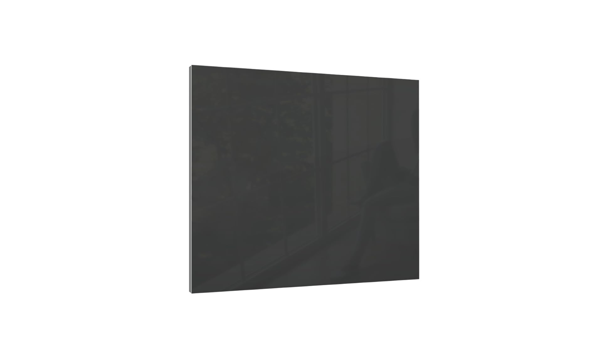 ALLboards Magnetic Dark Grey Glass Board 45x45cm, Frameless, Glass Magnetic Board, Tempered Glass, Writing Board, (TS45x45DARK) โ image 1