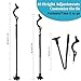 Honmido Walking Cane Foldable for Men & Women Seniors for Balance,Self Standing Folding Cane,Height Adjustable Anti-Slip Lightweight Alloy Walking Stick Collapsable for Travel Mobility Aid (Black)