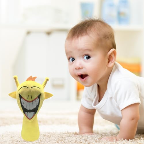 Image of Customized Text Yellow Big Smile Sprunki Plush Toys