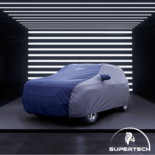 Image of NEODRIFT 'SuperTech' Car Cover for Maruti Suzuki Victoris (All Weather Protection, 100% Water-Resistant, Tailored Fit, Multi-Layered & Breathable Fabric) (Colour: Blue+L.Grey)