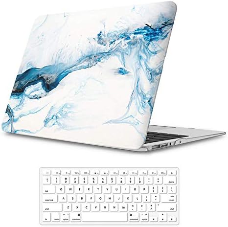 iLeadon MacBook Pro 15 Inch Case with CD ROM 2008-2012 Release Model A1286 Rubberized Hard Shell Cover+Keyboard Cover for MacBook Pro 15" Non Retina Display, Blue Ink