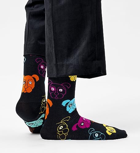 Happy Socks Dog, Cat, Turtle, Frog & Animal Themed Gift Socks- For Men and Women, made with Sustainable Cotton (US, Alpha, Small, Medium, Regular, Regular, 3-Pack Mixed Dog Socks Gift Set)