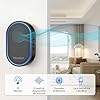 Wesstun Campanello Senza Fili da Esterno Nuova spina, Impermeabile IP67 Campanello Senza Fill, Campanello Wireless con 39 Melodie, 5 Volume Regolabile, Doorbell Facile da Installare in Casa, Nero #1