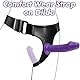 2 Violett Strap On Umschnall für Frauen 18 CM and 15 CM Sex Spielzeug für Die Paare Extrem Hart Portable Sex Toy for Adults for Strap-On for Women Sex Fun with Silicone Dildo for Couples