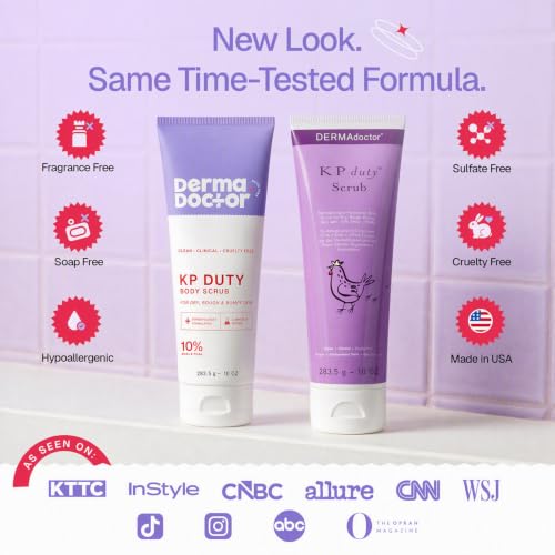 Image of DERMAdoctor KP Bump Eraser Body Scrub, 10% AHAs + PHAs, Keratosis Pilaris