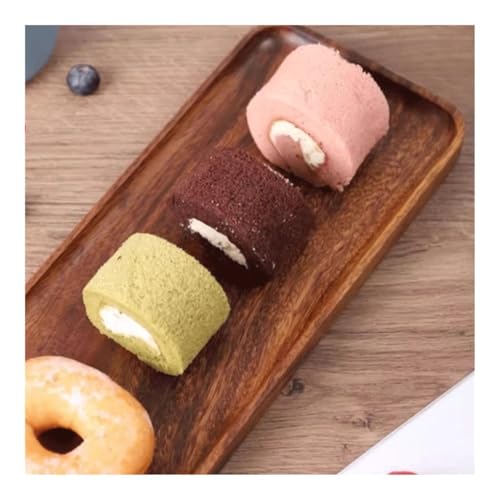 LICONG-2020 Serving Tray Walnut Rectangular Tray Solid Wood Home Tray Living Room Fruit Tray Small Courtyard Pastry And Tea Tray Kitchen Fruit And Vegetable Placement Tray Decorative Tray - Image 2
