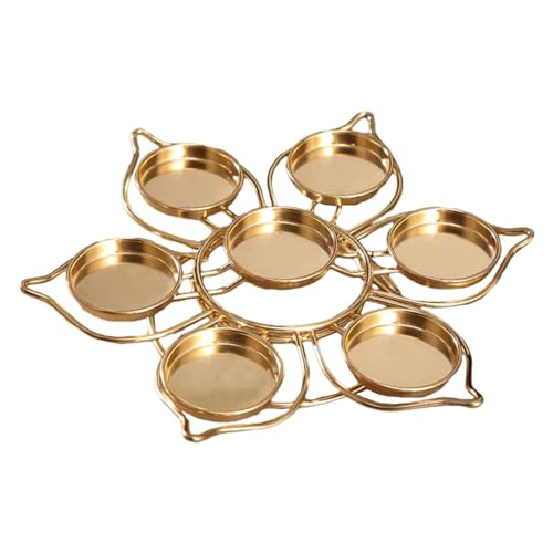 Soporte para lámpara de mantequilla de ciruela Evergreen con 7 formas de candelabro
