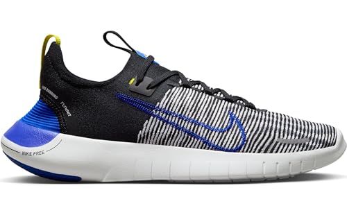Image of Nike Mens Free RN FK Next Nature-Black /HIGH Voltage-Racer BLUE-FB1276-003-6UK, Running