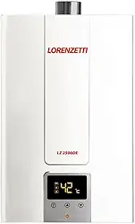 Aquecedor de Água a Gás LZ 2500DE Branco GLP 25 Lts/Min. Digital Lorenzetti