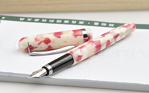 Amazon | 京都セルロイド 万年筆 シガータイプ 桜CT 銀メッキ 両用式 M