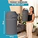 L.A. Baby Magic Diaper Pail - Patented 100% Odor-Free System with Child-Safe Lock - Award-Winning Design - No Refills Required - Works with Regular Trash Bags - Gray