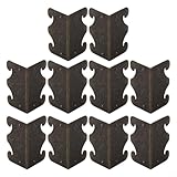 Besttoolifes Antik-Bronze-Eckwinkel, dekorativer Eckenschutz aus Holz für Schrankbeschläge und Holzkisten, Möbelschutz (Bronze)