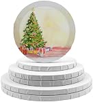 6 Pack Toile étirée, Peinture Panneau de toile Rond Toile Blank Conseils, Cadre de toile vierge Set pour acrylique, huile, Gouache, Tempera Paints (8"/10"/12", blanc)