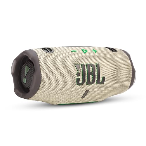 Image of JBL Charge 6, Powerful Pro Sound with AI Sound Boost Wireless Portable Bluetooth Speaker,28 Hrs Playtime, Auracast Multi-Speaker Connection, Built in Power Bank, IP68 Waterproof & dustproof, Sand