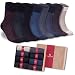 Bambooven Men's 8 Pairs Premium Bamboo Lightweight Dress and Trouser Socks