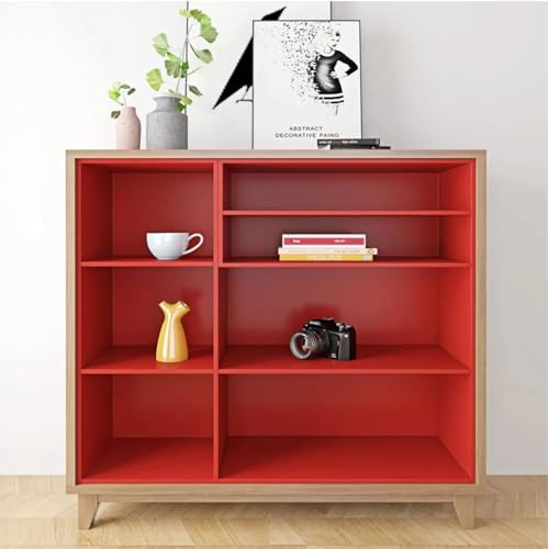 Image of WALLMATE Red Peel and Stick Wallpaper Self-Adhesive Removable Wallpaper Thicken Waterproof Wallpaper for Kitchen Countertop Cabinet (2 Feet by 7 Feet-Pack of 2, Matte Red Wallpaper)