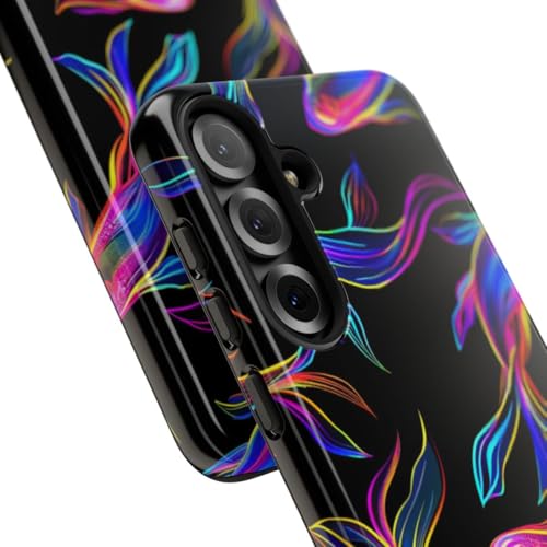 Coque Samsung S25 Plus poisson coloré fluo : protège des chocs
