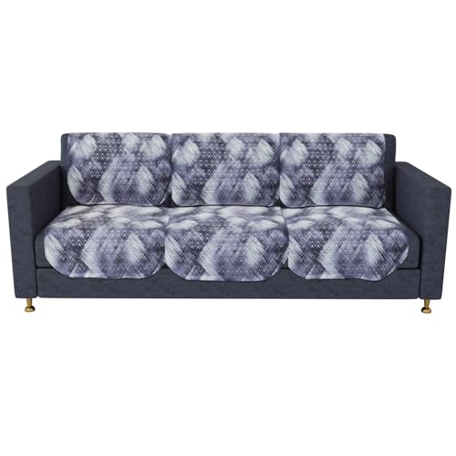 Image of Kuber Industries Shaded Venus Sofa Cover Set | 5-Seater Sofa Slipcover for Living Room & Hall | Gray