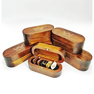 Wambooka 5 Sensi – Médiators artisanal avec empreinte anatomique en os, corne, bois et coco - Les Beatles, Paul McCartney, John Lennon, RIngo Starr, George Harrison