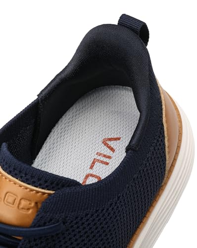 Image of VILOCY Boy's Slip On Casual Dress Sneaker Hands Free Fashion Shoes Comfortable Oxfords Mesh Tennis Breathable School Uniform Formal Church Shoes(Little Kid /Big Kid)
