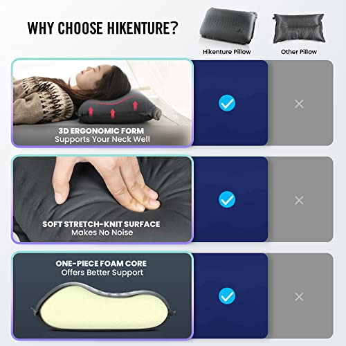 HIKENTURE Self Inflating Camping Pillow, Grey 18.1 x 11.8 - Image 5