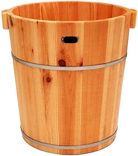 Spa de pies de barril de madera 40x36x30 cm