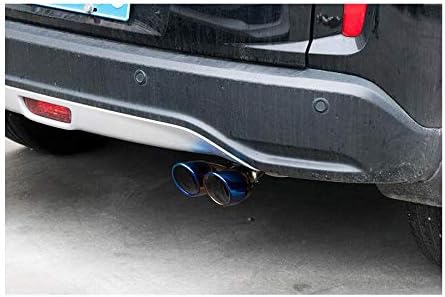 1pcs blue Stainless Steel Exhaust Tail Rear Muffler Tip Tailpipe Trim For Honda CRV CR-V 2012 2013 2014 2015 2016 2017 2018 2019 2020 2021 2022