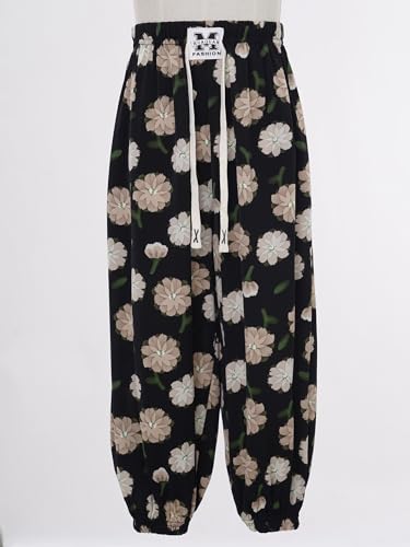 Linjinx Kids Girls Boys Loose Boho Harem Pants High Waist Hippy Sports Baggy Trousers Pants Holiday Summer Wear3