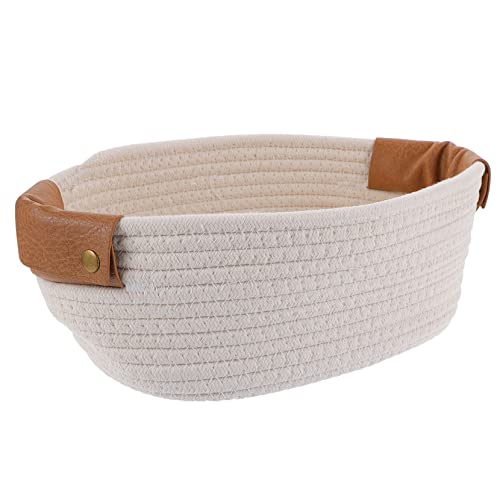 PRETYZOOM Cesta De Armazenamento De Corda De Algodão Cestas De Armazenamento Para Crianças Cestas De
