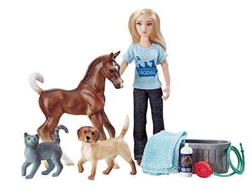 Breyer Freedom Series (Classics) Pet Groomer Doll & Animals Set | 10 Piece Playset with 6
