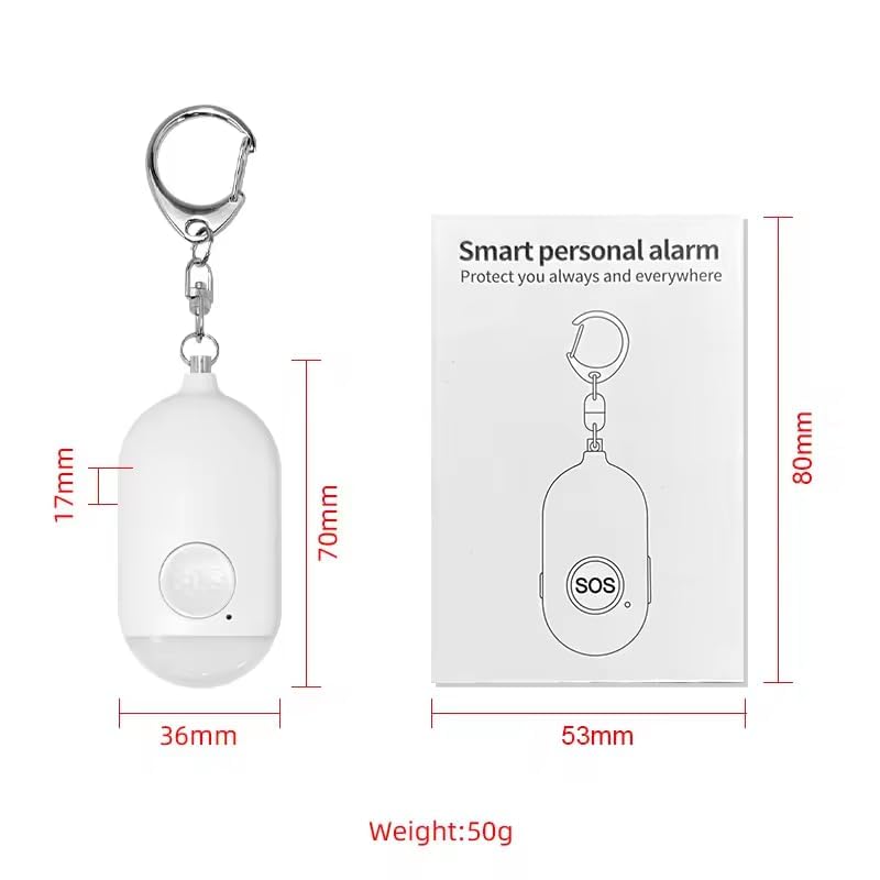 Qwipt SMART Emergency Personal Panic Safety Alarm-Smart Bluetooth app enabled - Image 2